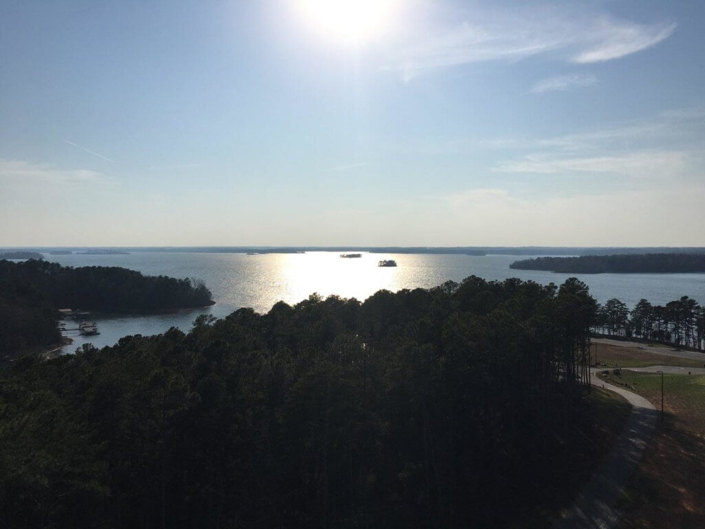Lake Hartwell in Anderson County 
