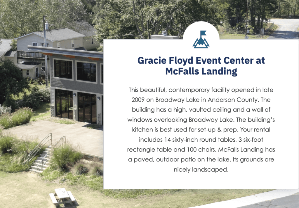 Gracie Floyd Event Center at McFalls Landing